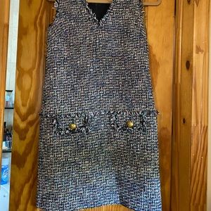 J crew multi colored tweed dress size 00